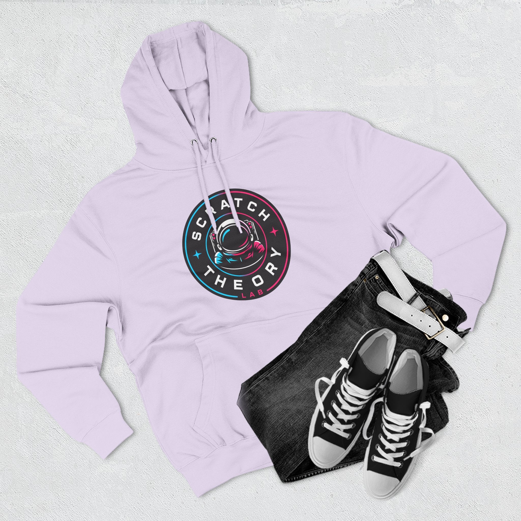 Scratch Theory Badge Logo Pullover Hoodie