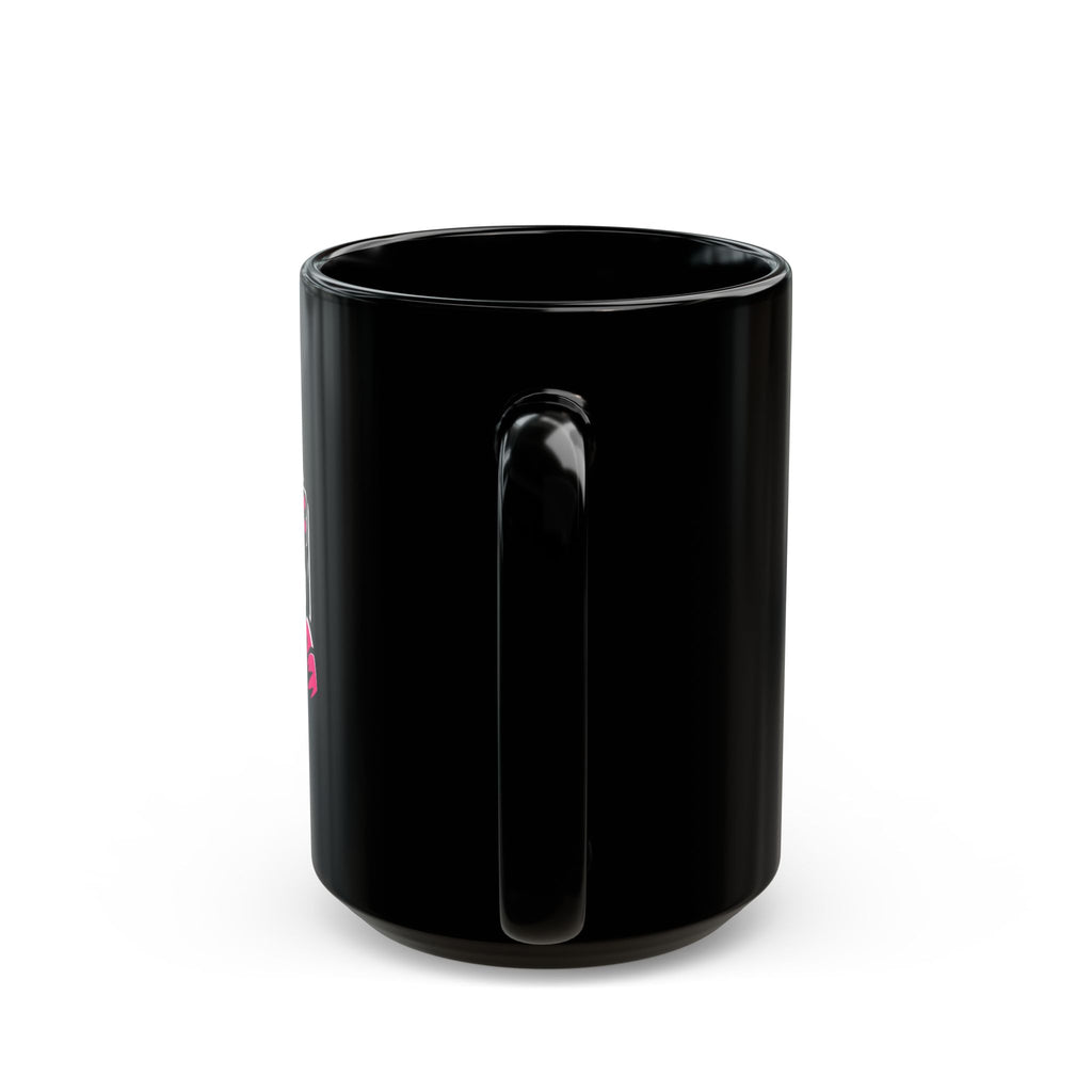 Scratch Theory Lab Astronaut Neon Helmet Black Ceramic Mug (11oz/15oz)
