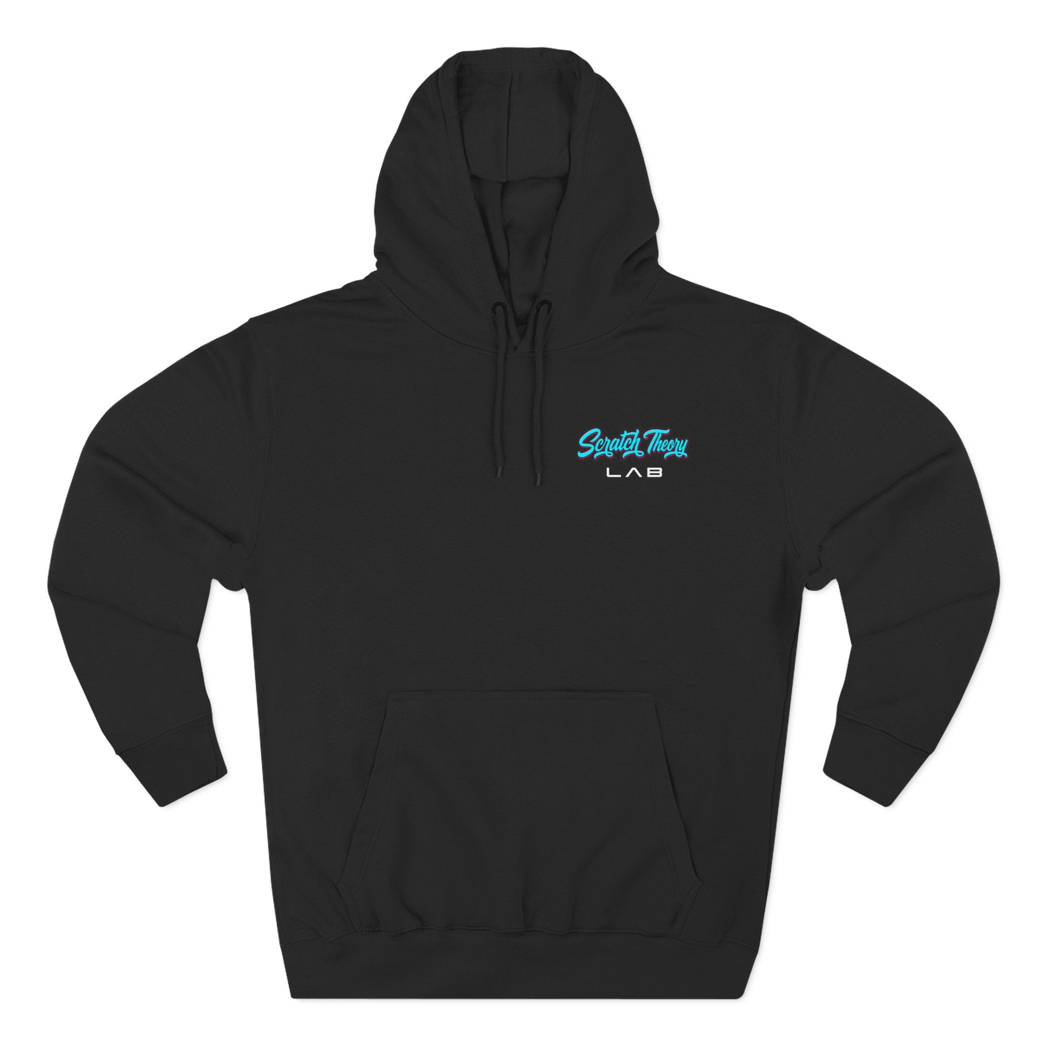 Neon Space Helmet Fleece Pullover Hoodie