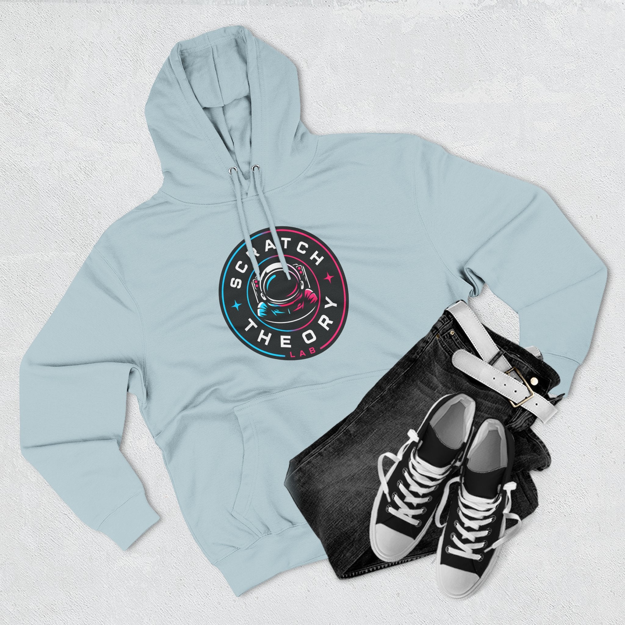 Scratch Theory Badge Logo Pullover Hoodie