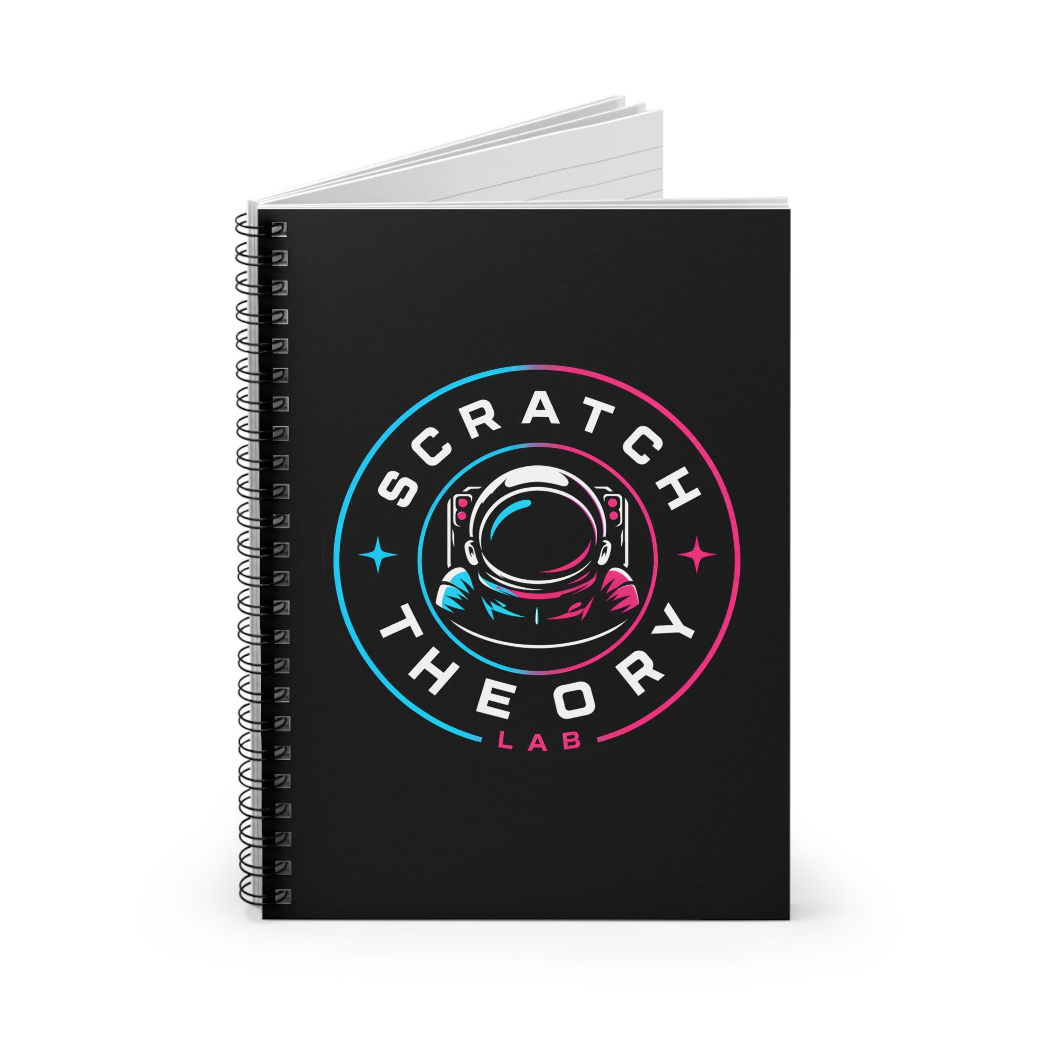 Scratch Theory Lab Badge Logo Spiral Notebook