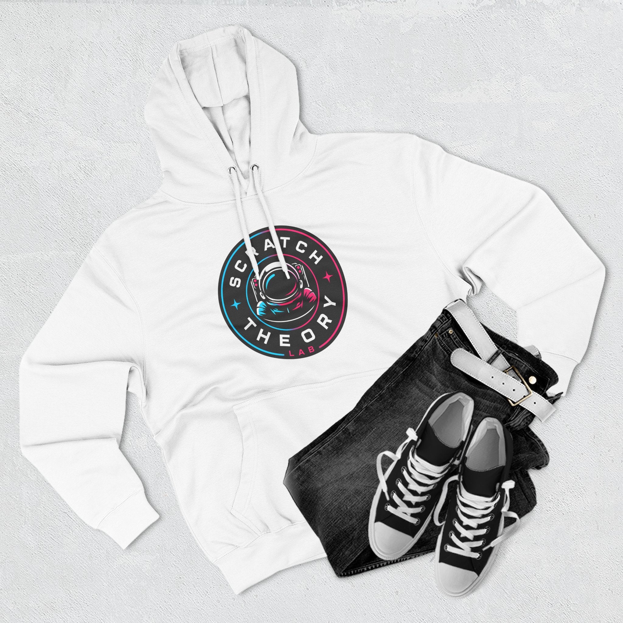 Scratch Theory Badge Logo Pullover Hoodie