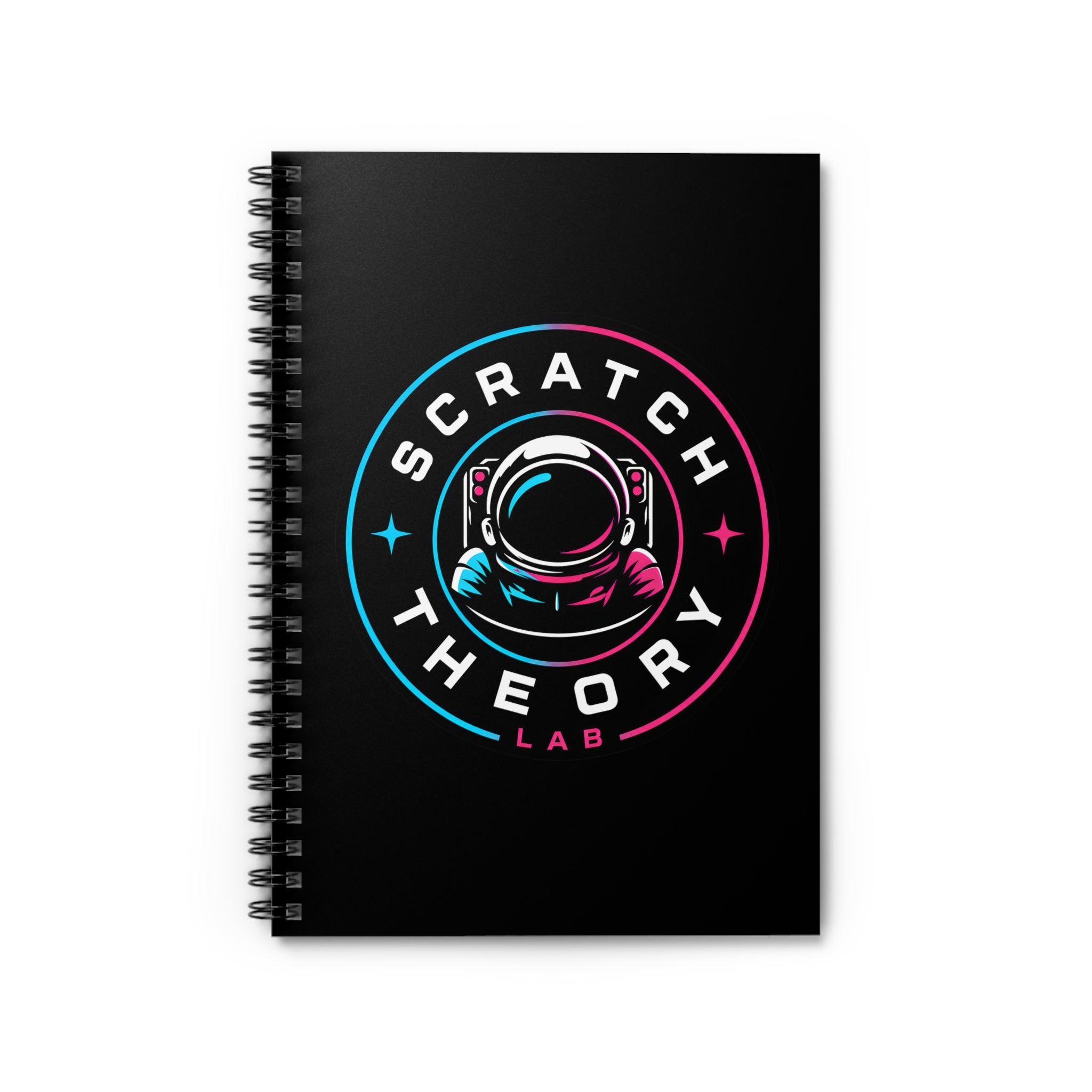 Scratch Theory Lab Badge Logo Spiral Notebook