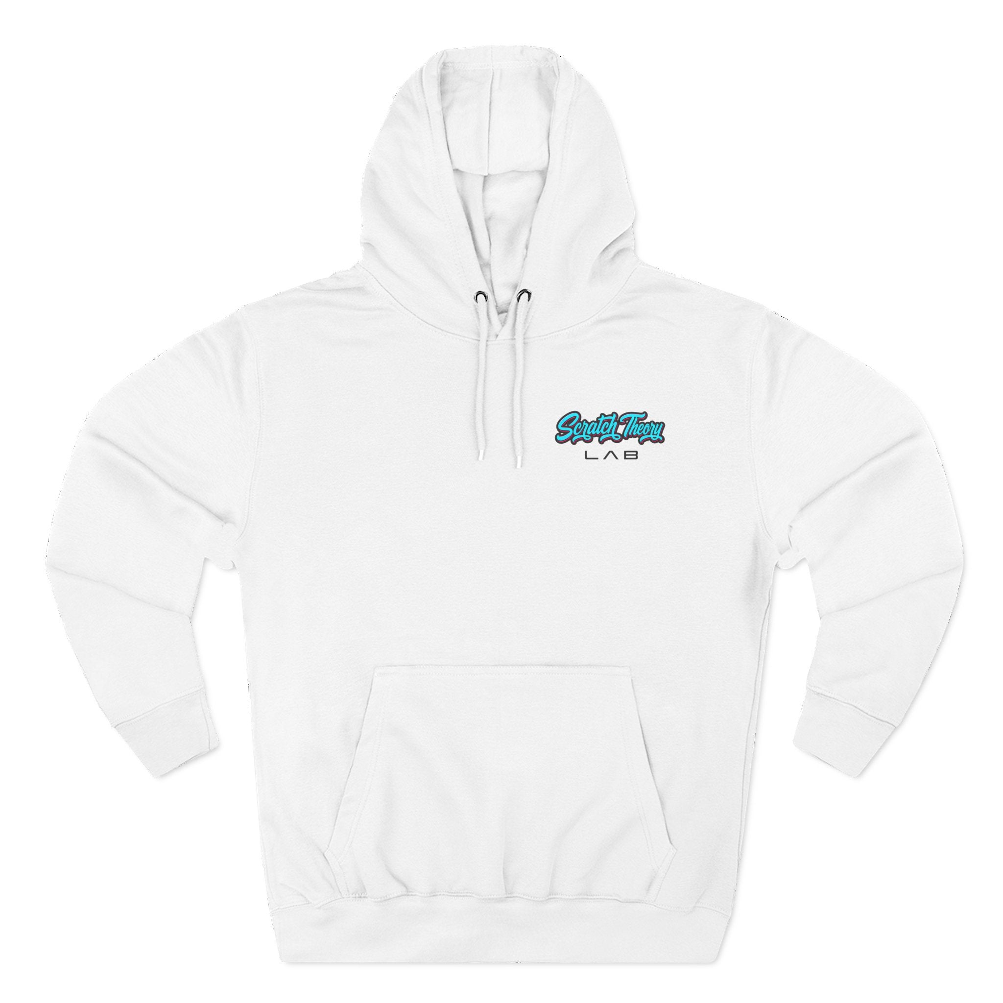 Neon Space Helmet Fleece Pullover Hoodie