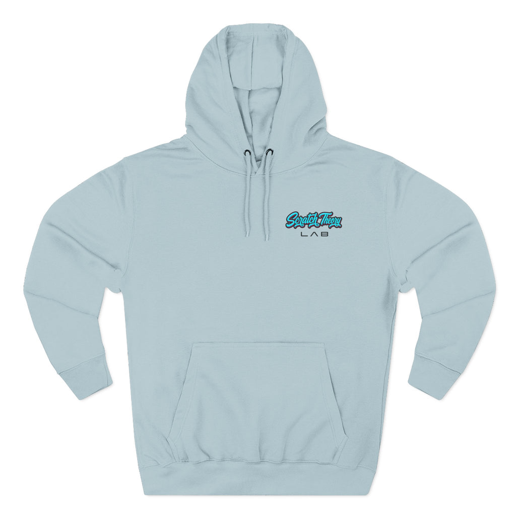 Neon Space Helmet Fleece Pullover Hoodie
