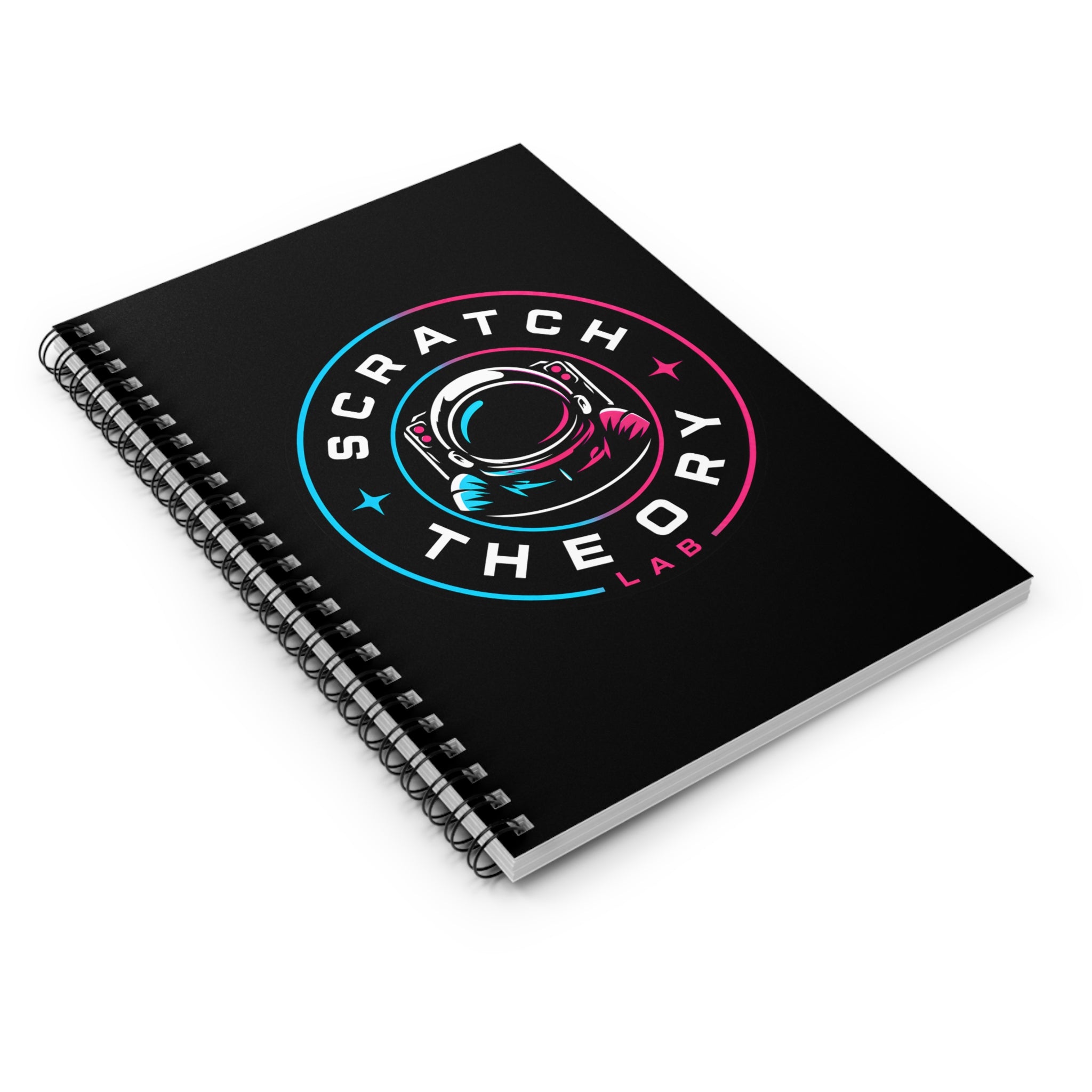Scratch Theory Lab Badge Logo Spiral Notebook