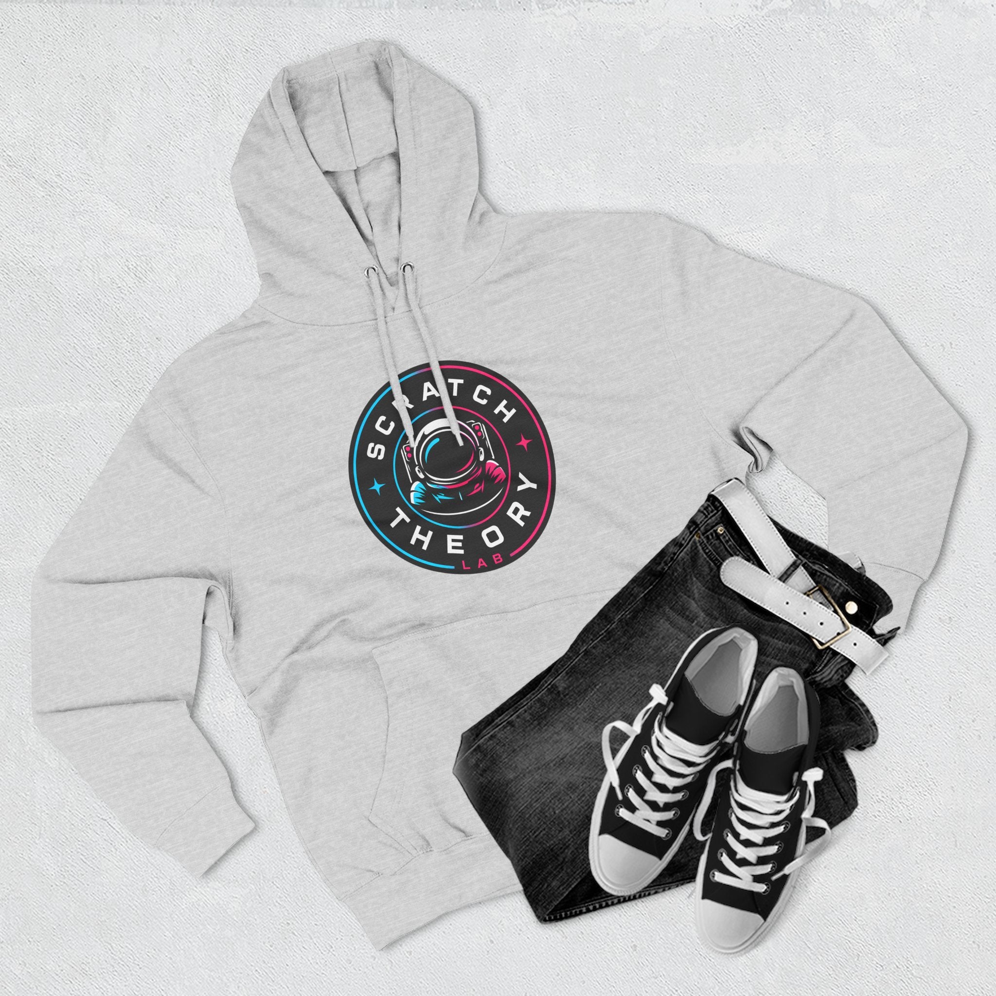 Scratch Theory Badge Logo Pullover Hoodie