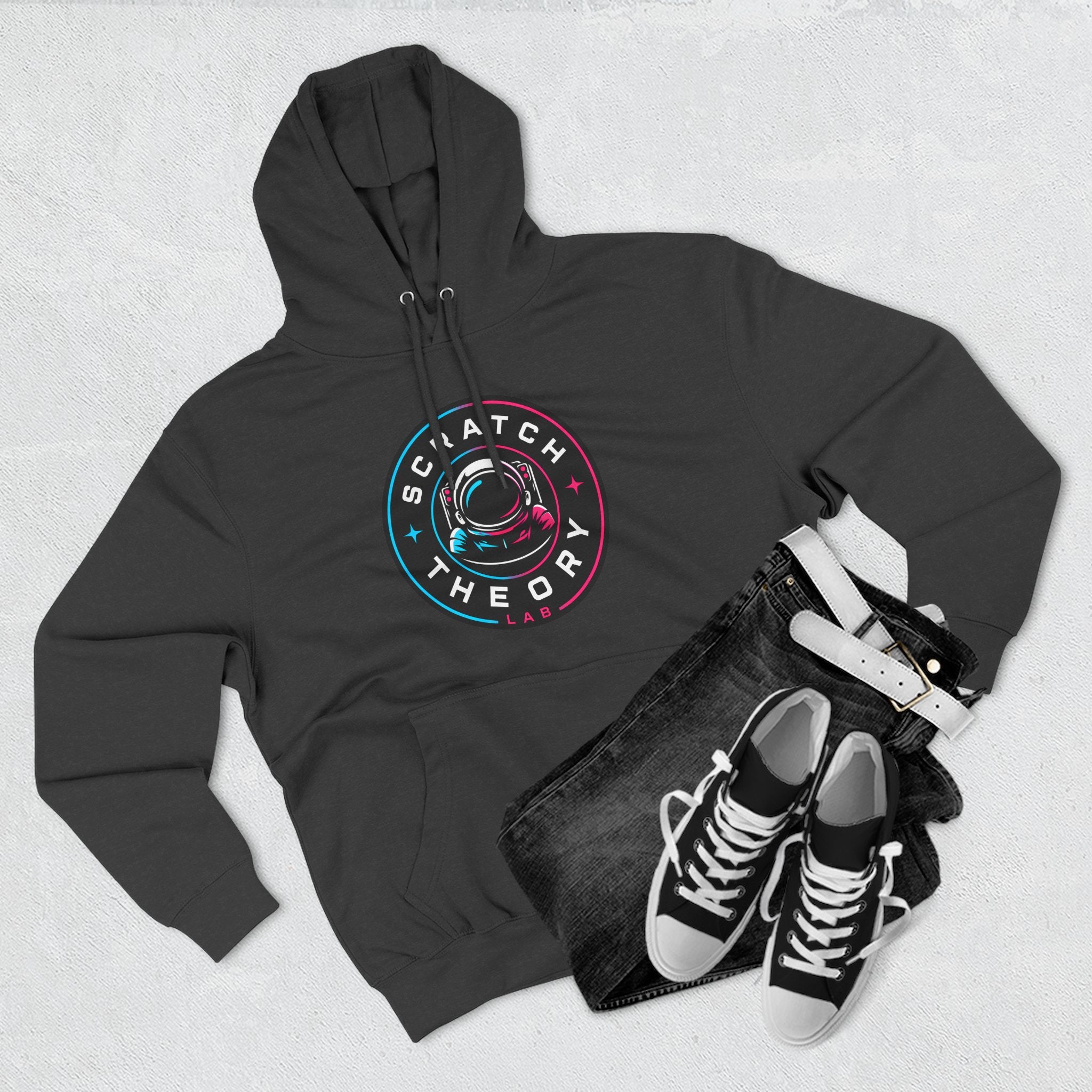 Scratch Theory Badge Logo Pullover Hoodie