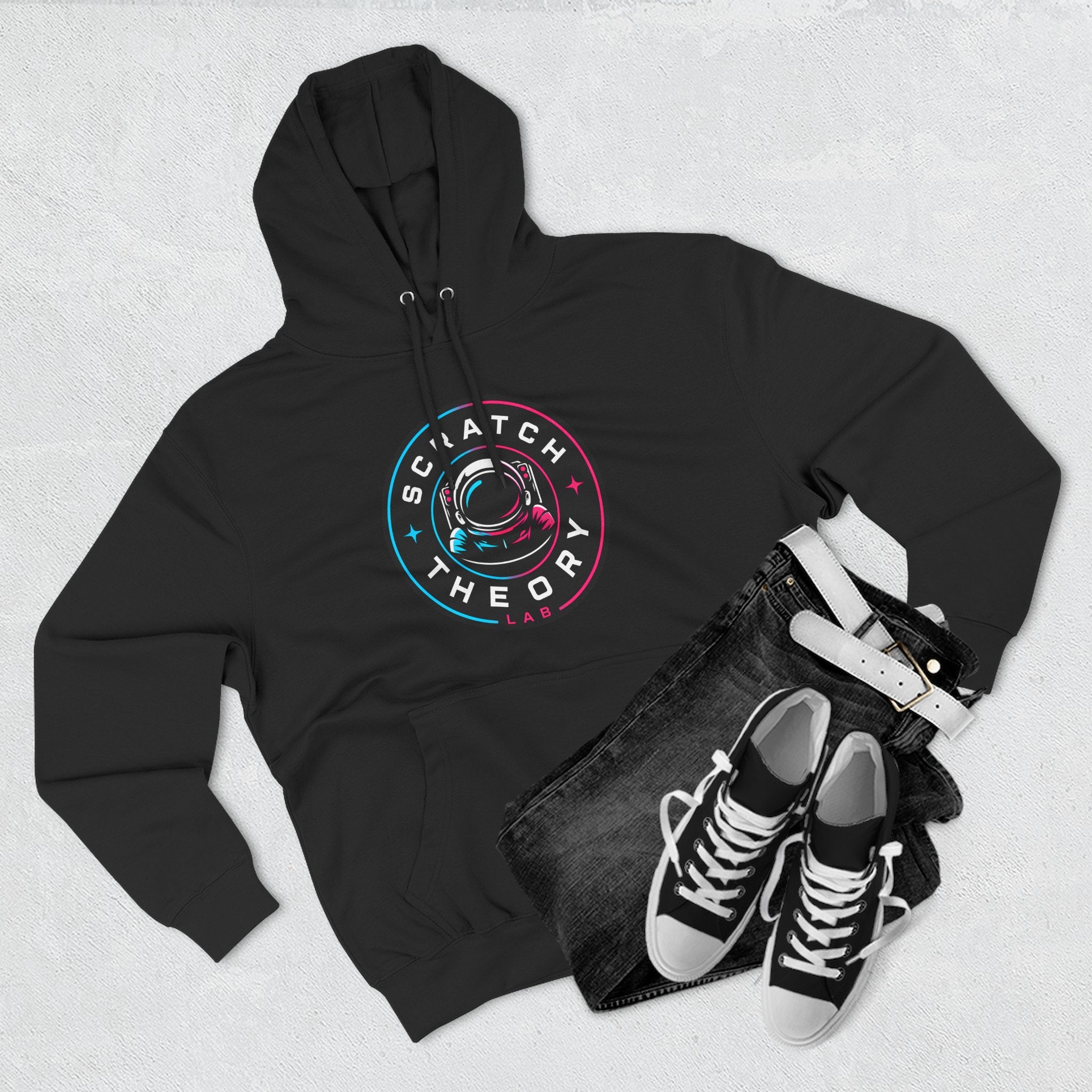 Scratch Theory Badge Logo Pullover Hoodie