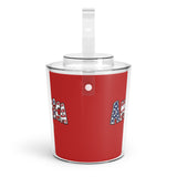 America 1776 Ice Bucket with Tongs